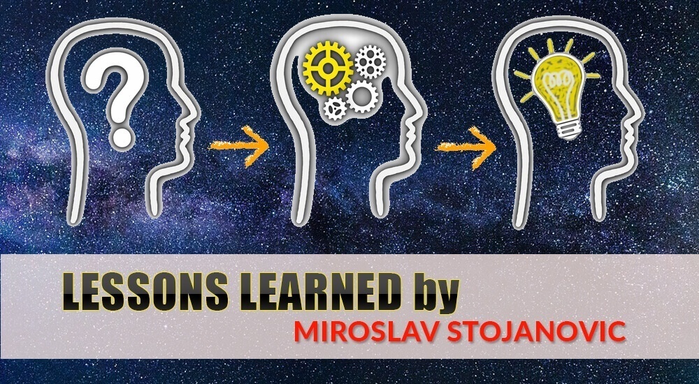 PMP Lessons Learned by Miroslav Stojanovic