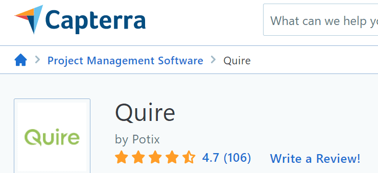 quire rating oct21