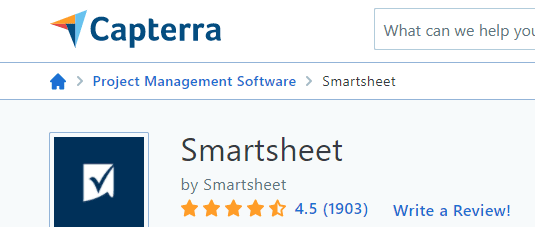 smartsheet rating oct21
