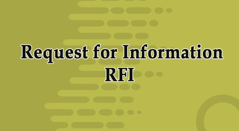 requesst for information- rfi