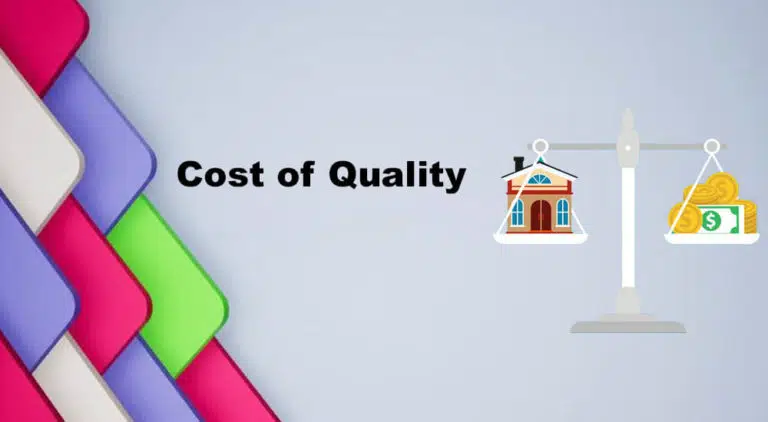 Cost of Quality: Cost of Conformance & Cost of Nonconformance