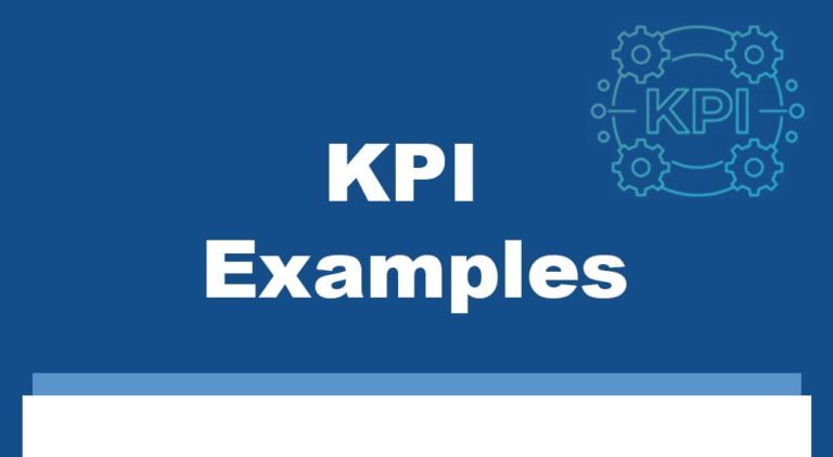 KPI Examples: Including Financial, Marketing, Sales & Human Resource