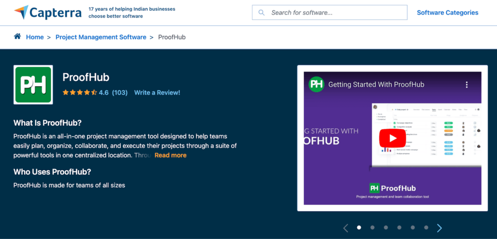 proofhub ratings