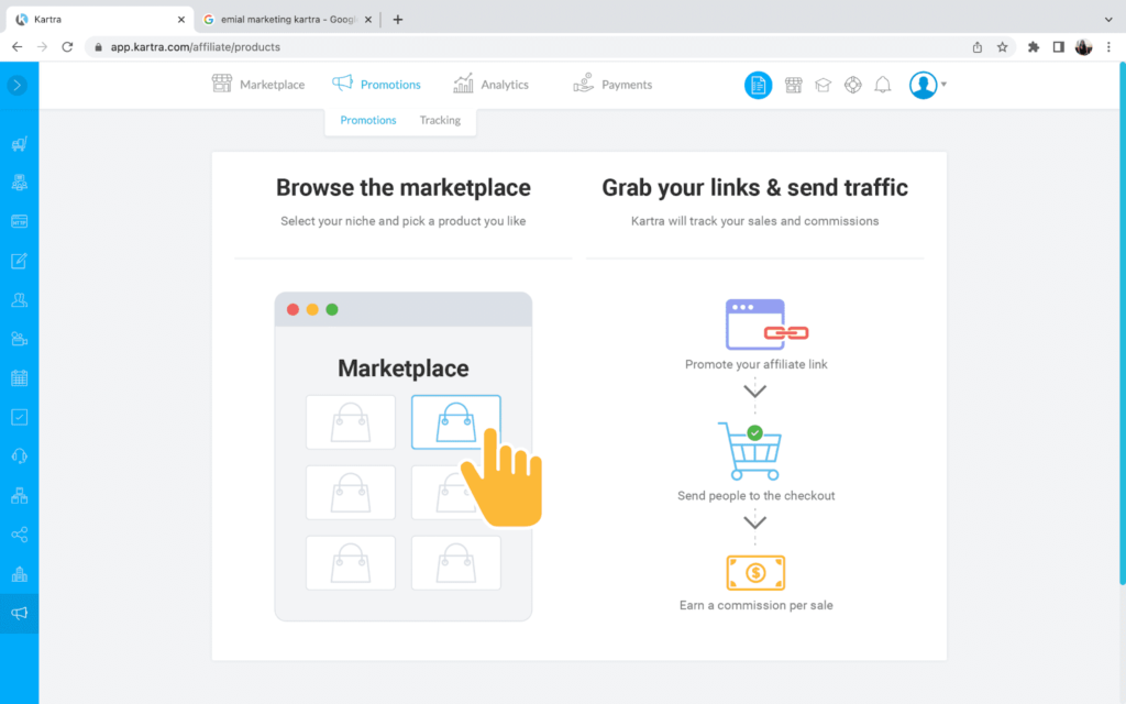 6. Flexible Affiliate Program kartra