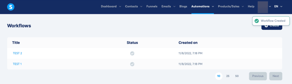 automation for systeme.io