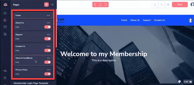 Membership Site Builder groovefunnels