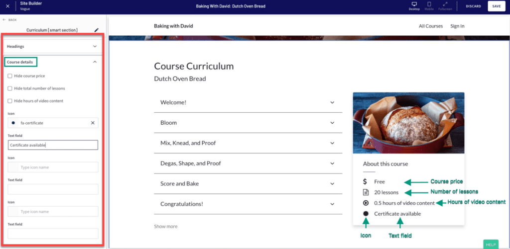 website builder thinkific