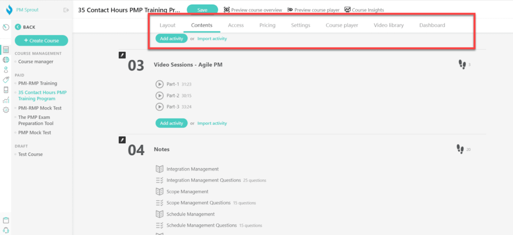 Course Builder learnwords