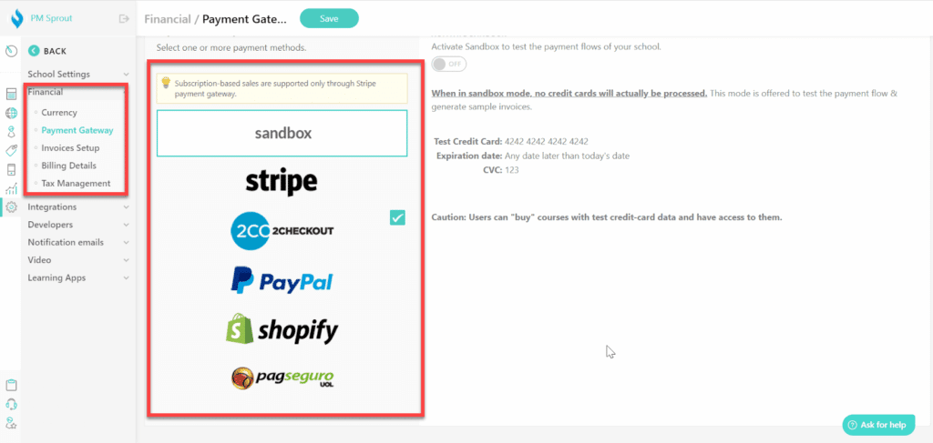 Marketing Payments learnworlds