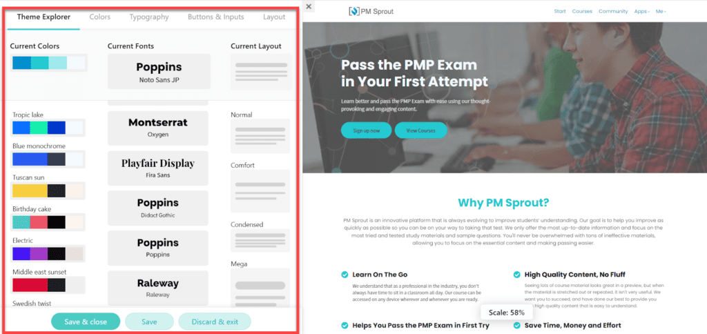 Website Builder learnworlds