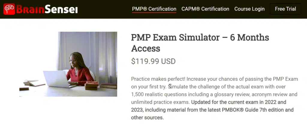 pmp exam simulator brain sensei