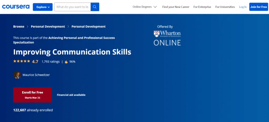 6. Improving Communication Skills Coursera