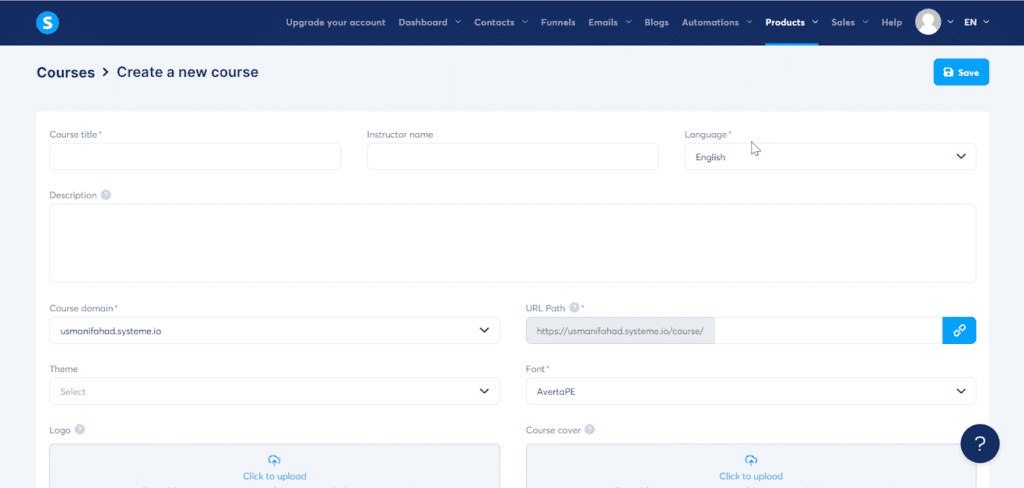 Course Builder systeme.io