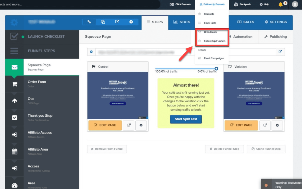 Email Marketing clickfunnels