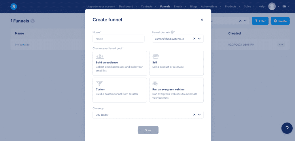 Funnel and Website Builder systeme.io