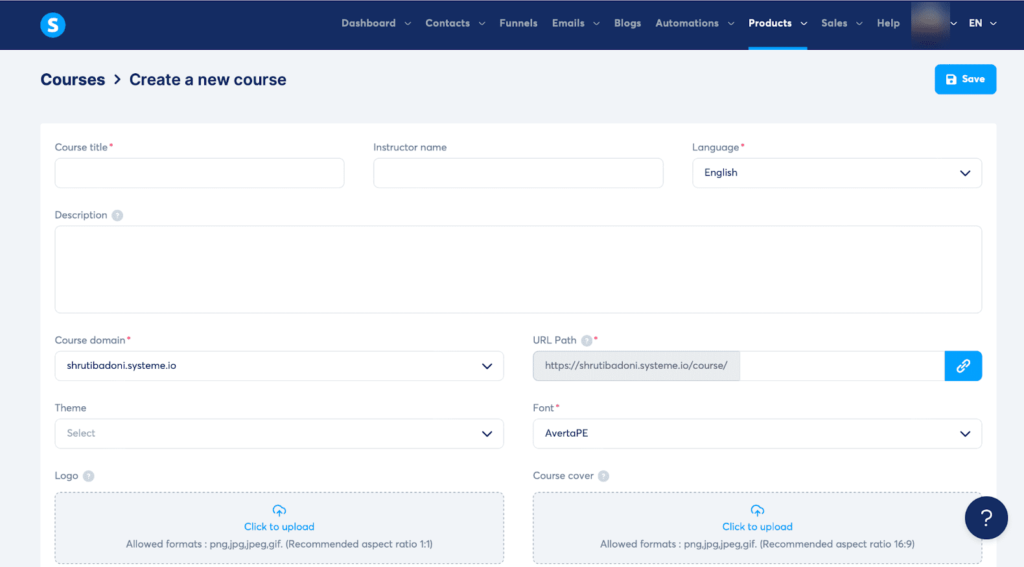 Online Course Builder systeme.io