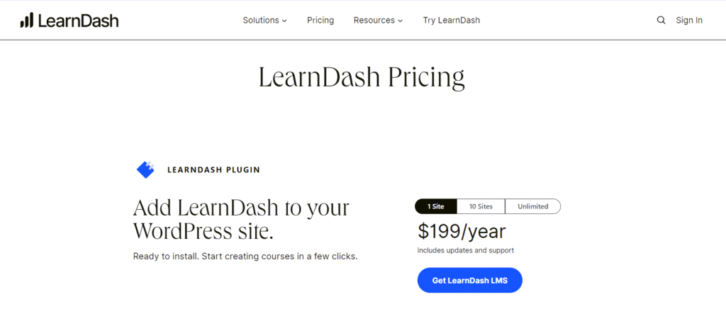 learndash pricing