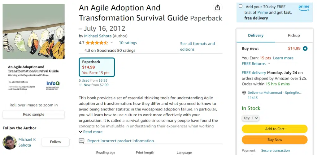 10. An Agile Adoption And Transformation Survival Guide by Michael Sahota