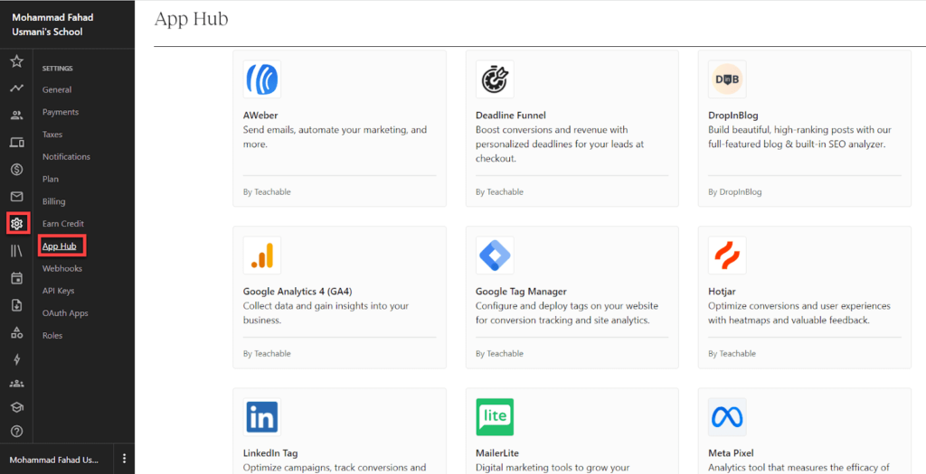 10. Third Party Integrations