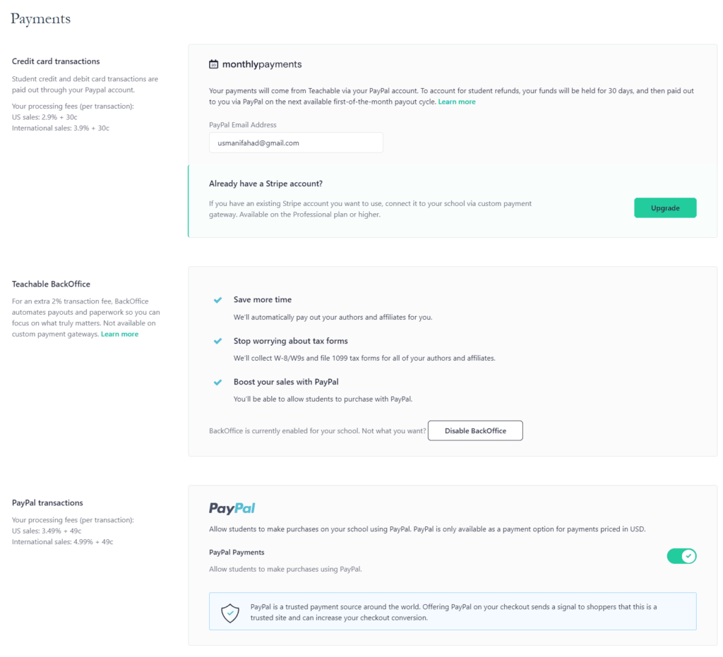 11. Teachables Payment Processor