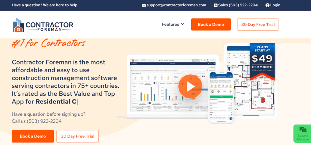 4. Contractor Foreman — Best Project Management Estimate and Invoicing Solution 1