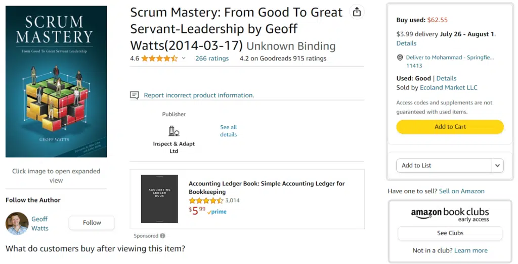 9. Scrum Mastery From Good to Great Servant Leadership by Geoff Watts