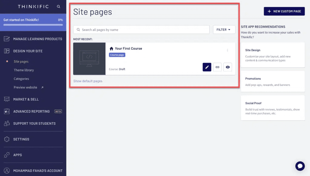 Thinkifics Page Builder