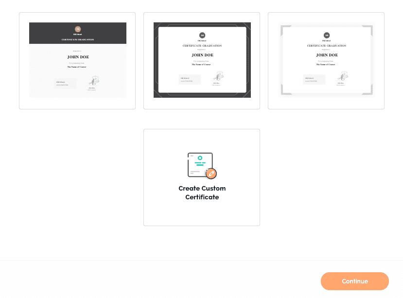 certificate teachable