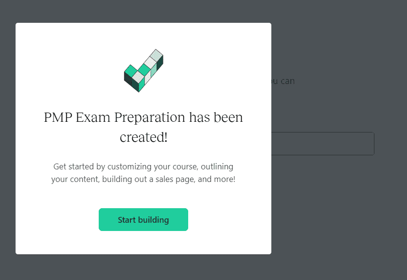 pmp exam preparation course created on teachable