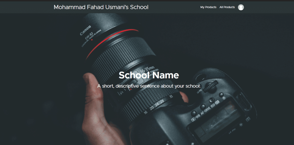 teachable default home page