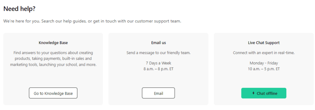 teachable support