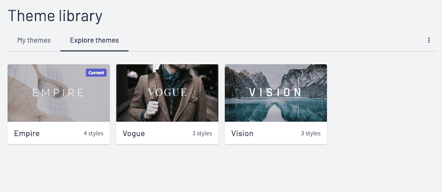 theme library thinkific