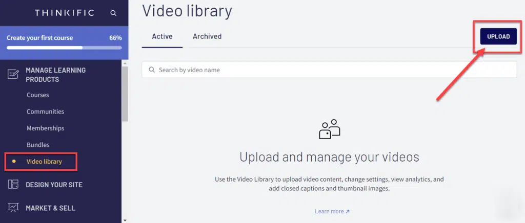 video library thinkific