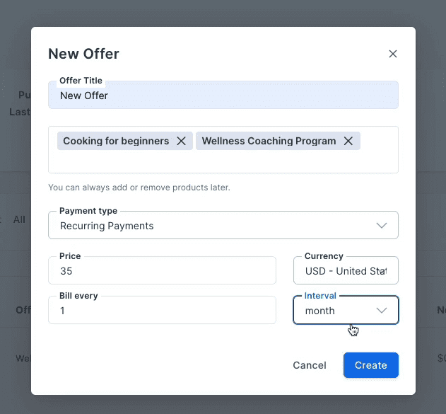 product pricing kajabi