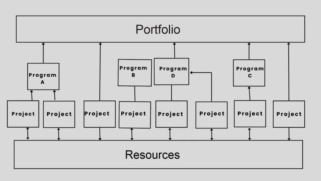 image showing project and program in a portfolio