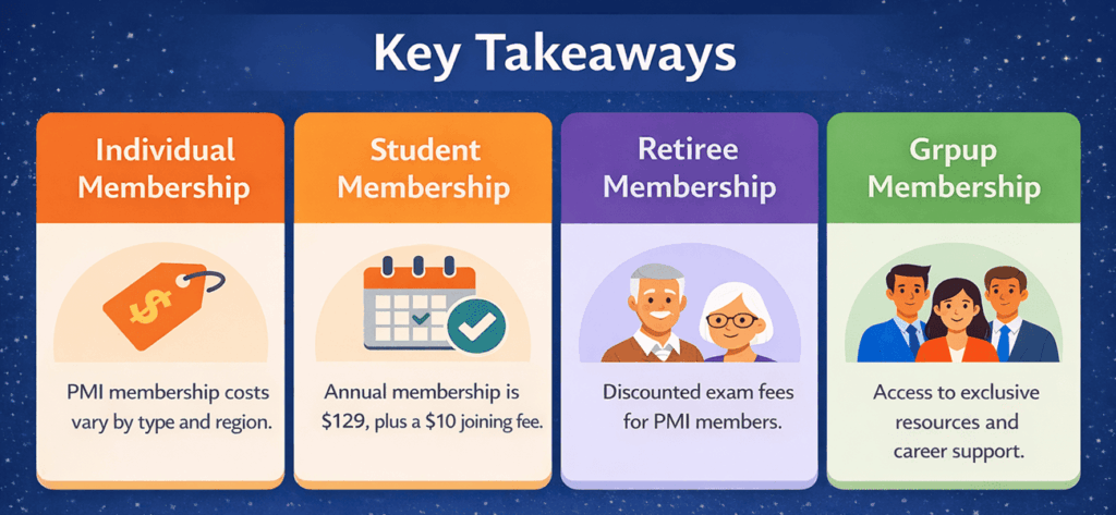 key takeaways for pmi membership