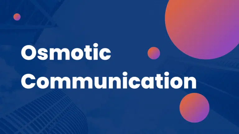 What is Osmotic Communication?