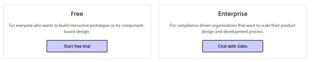 UXPin Pricing Plan 2