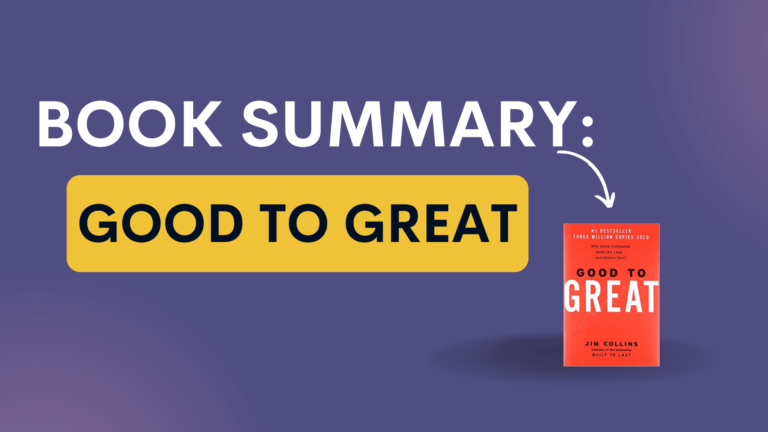 book summary, good to great