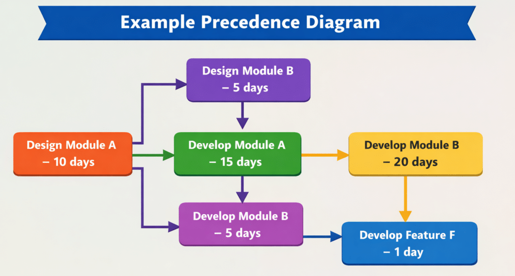example of a precedence diagram