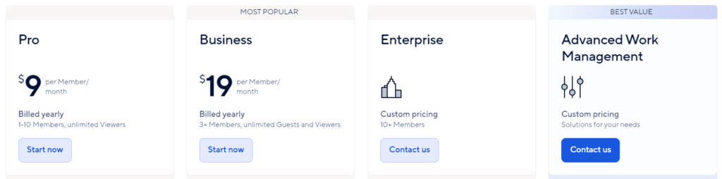 smartsheet pricing 1