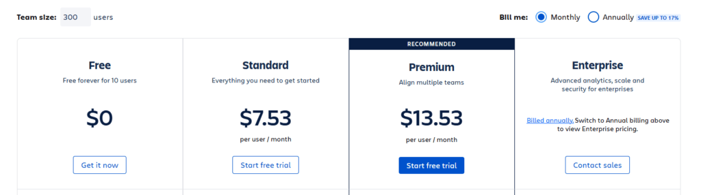 Jira Pricing