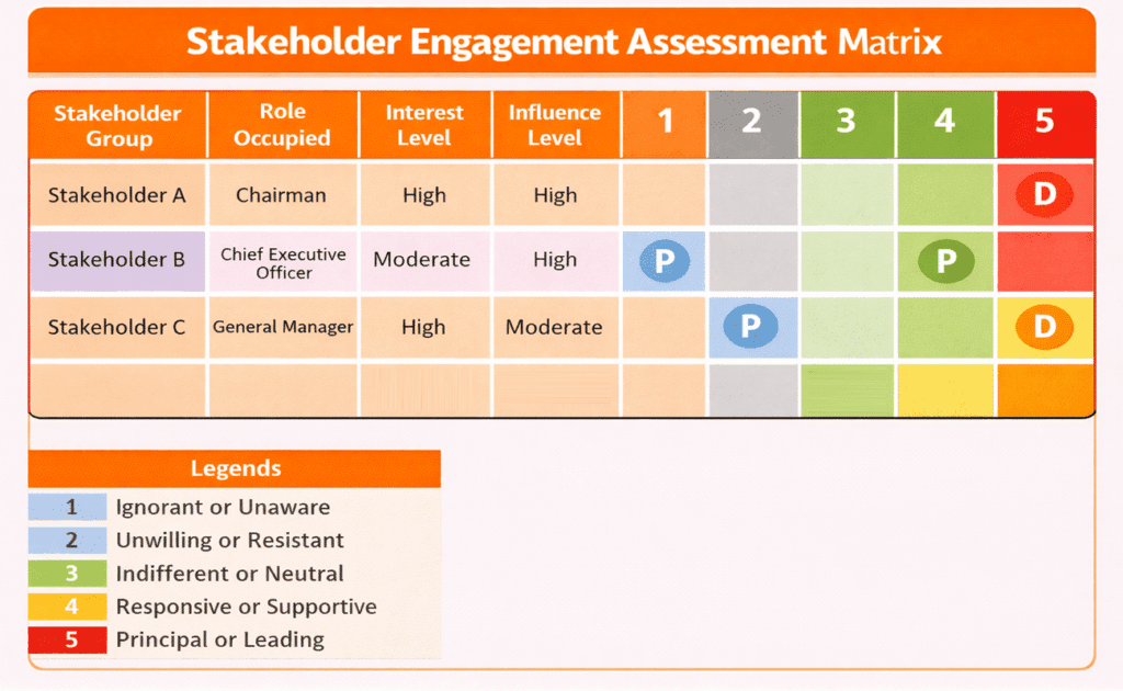 stakeholder engagement assessment level example 1