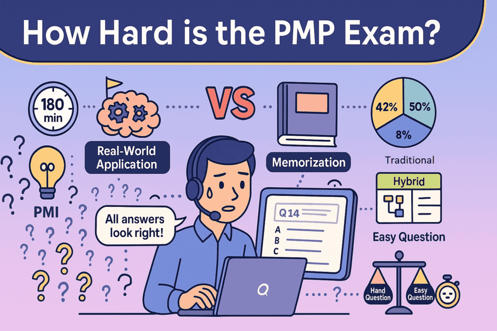 how hard is the pmp exam