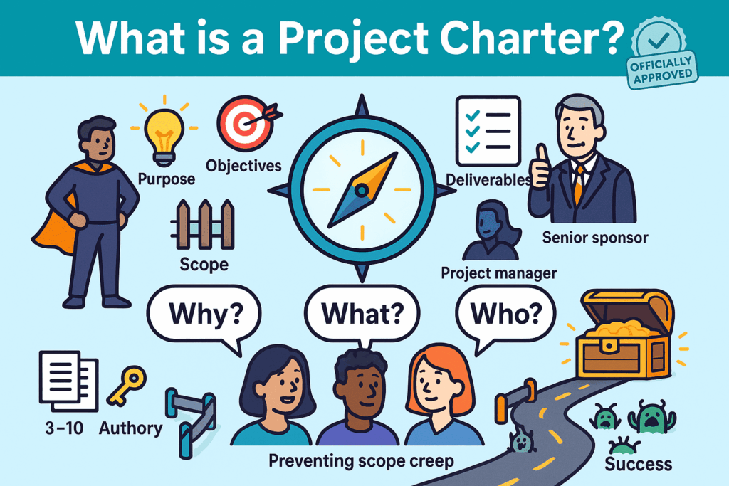 infographic explaining the project charter
