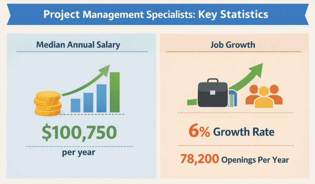 statistics on project management specialists