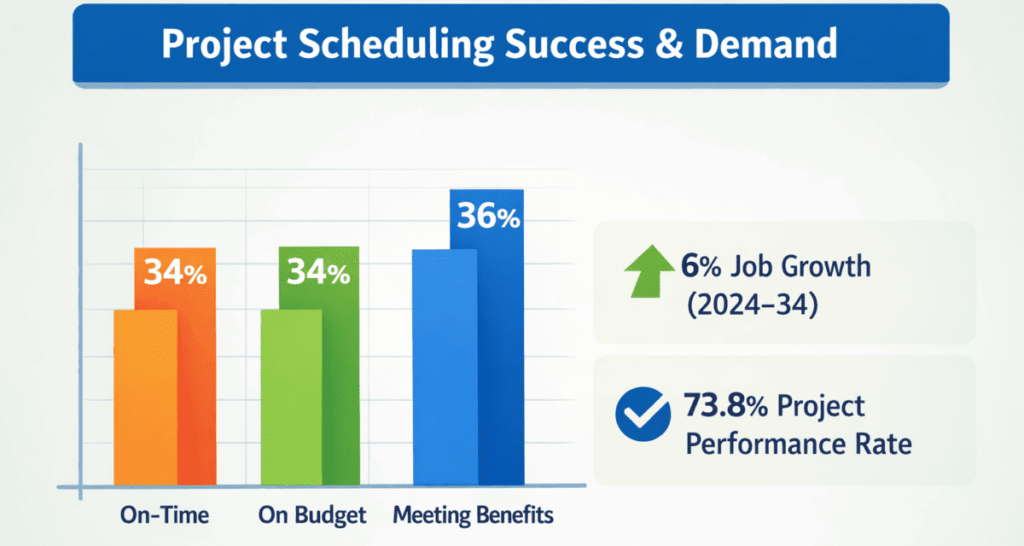 project scheduling success and demand