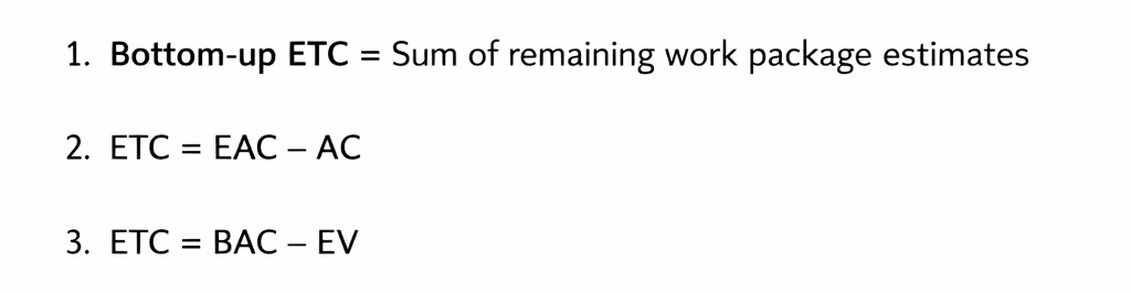 etc formulas