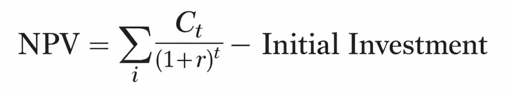 npv formula