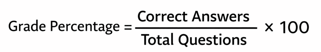 easy grade calculation formula